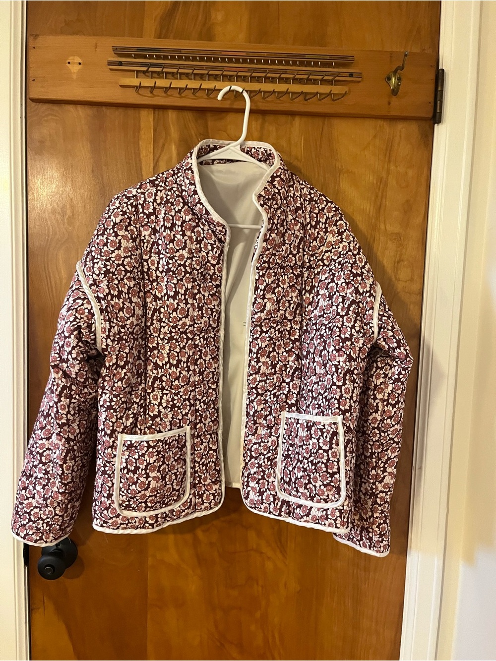 Womens Floral Quilted Jacket